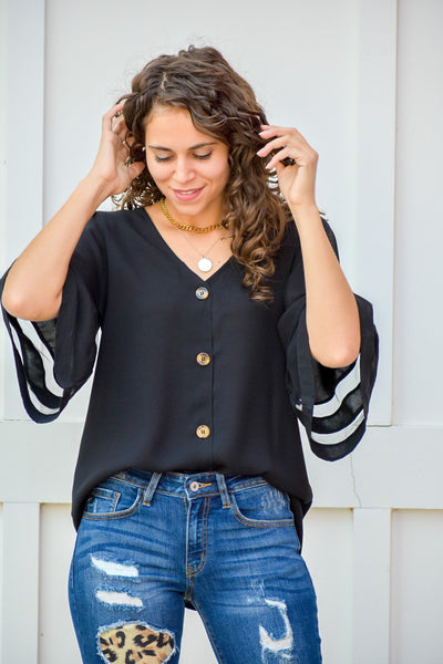 Calling Out Buttoned Blouse - #shop_name