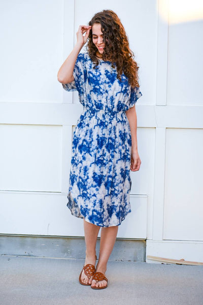 Give You Everything Blue Tie Dye Dress - #shop_name