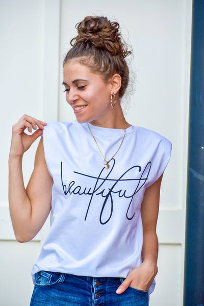 Beautiful Victory Padded Muscle Tee - #shop_name