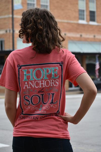 Hope Anchors The Soul - Graphic Tee - Purple Dot Fashion