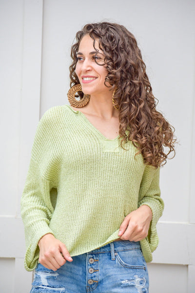 Ignite Light Green Pullover Top - #shop_name