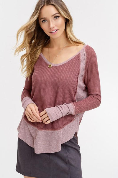 Non Stop Sweater - Mauve - Purple Dot Fashion